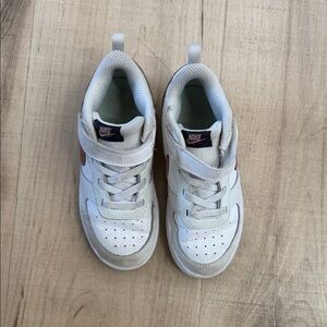 Nike Kids White and Gray Sneakers 10c